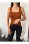 Women's Ultra Premium Soft Square Neck Strap Knitwear Bodysuit - 2