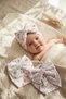 Mia Bloom 3-Piece Cotton Baby Bonnet Set - Baby Bonnet with Flexible Bow, Butterfly, Heart and Flower Patterns - 4