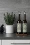 750 ml Set of 2 Glass Oil Dispensers with Wooden Stands – Leak-Proof, Drip-Free, Smart Lids for Olive Oil & Sunflower Oil Bottles - 6