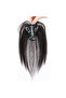 Super Light Nature Hair Toppers for Women ,Real Human Hair Pieces for Lady with Thinning ,grey Hair, Hair Patch with Bangs Clip in ,Increasing Hair volume. - 8