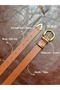 Learn Round Buckle Model Jacket Belt Dress Belt Trouser Belt - 4
