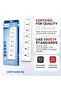 6-Way Universal Power Extension Cord 1.5M with Individual Switches, 2500W Overload Protection, 750°C Fire-Resistant, ESMA Certified – White - 6