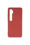 Xiaomi Mi Note 10 Lite Case Thin Silky Surface Protector Inside Velvet Silicone Case -Tile Red
