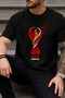 Unisex Turkey World Cup Special Design T-Shirt 100% Organic Cotton Crew Neck Comfortable Fit Casual T-Shirt
