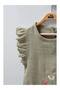Girl's Floral Embroidered Ruffle Sleeve Cotton Linen Flared 2-Piece Set (Ages 2-5) - 2