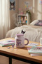 Sanrio licensed kuromi ceramic mug – 410 ml – design with lid and straw - 3