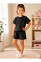 Girl's Shorts T-Shirt Set with Stones, 2-Piece Set