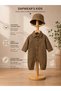 Unisex Kids Baby Jeans (Jeans) 2-Piece Lycra Jumpsuit with Hat (6/9/12/18) Months - 2