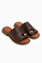 Johny Genuine Leather Brown Flip Flops for Women - 3