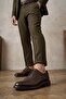 Elit 26Yslgv06C Men's Genuine Leather Classic Shoes Brown