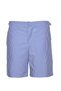 Men's Striped Zippered Belted Swim Shorts with Pockets Mesh Lining Quick Dry Water Repellent Medium Length 25Sm118St