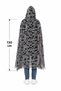 Halloween Torn Look Gray Hooded Cloak Ghost Zombie Costume Cloak Adult Child Compatible So-24 - 2