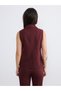 Two Mt Shop Quality Soulife Burgundy Plain Women's Classic Vest - 5