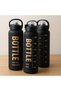 3 pics 1L Motivational Water Bottle with Measurement Scale, Leakproof Gym Sports Drinking Bottle - 6