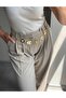 Round Patterned Chain Dress, Pants, Evening Dress, Body Chain, Beach Belt - 2