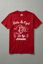 Cotton Father Son Combination Best Friend Printed Red Short Sleeve T-Shirt Father's Day Gift