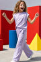 Lumy Combed Cotton Girls' Wide-Leg Summer Trousers - 6