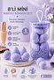 Mini Size 8-Piece Purple Makeup Sponge Set - 2 cm X 3 cm Makeup Application Sponge - 2