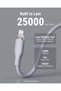 Powerlink Moss Liquid Silicon Cable Type C to Lightning 3A / 1.2M Zinc-Alloy Connector White - 5