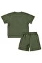 Text Printed 2-5 Years Old Set - Khaki - 4