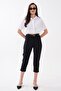 Women's Belt Detailed Capri Pants 260600 -