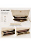 Silver Women's Evening Bag with Chain Strap, Portfolio Clutch and Shoulder Bag - 3