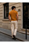 Men's Polo Neck Slim Knitwear T-Shirt Summer Comfortable Fit - 4