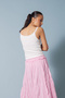 Tulle Detailled Tank Top Ecru - 5