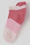 Girls' Sports Booties Socks with Block Pattern, Ages 5-12, Pink - 3