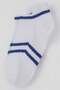 Boys' Sports Booties Socks with Stripe Detail, Ages 5-12, White - 3