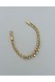 Special Series Middle Chain Zircon Stone Greek Model Xp Gold Color Bracelet