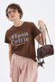 Women's 100% cotton sequin embroidered detail short sleeve t-shirt - 3