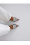 Pisa Silver Women's Heeled Slippers - 3