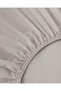 Plain Cotton Single Duvet Cover Set 160X220 cm Stone Color-Ecru - 7