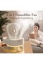 New Humidifier Spray Fan Portable Fan Air Cooler Air Humidifier USB Fan Desktop Fan with Night Light for Summer Home Appliance Air Humidifier - 2