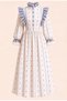 Vintage Flower-Patterned Dress - 2