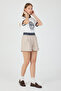 Printed and Processed Navy Blue Striped Regular Fit Shorts T-Shirt Set # 98218 - 5