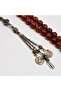 Fatouran Lababidy Rosary 33 Beads 13.5mm Deep Red Prayer Beads Premium Tasbih with Antique Coin Tassel - 2
