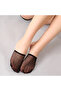 Sheera Series Black Invisible Slingback Socks Non-Slip Silicone Sole Tulle Open Heel Shoe Socks - 4