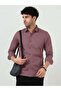 Premium Mauve Cotton Linen Solid Full Sleeve Shirt - 2