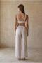 Braletli Vegan Silk Women's Pajama Set - Lx.26233 Neutral - 6