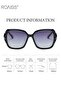 Womens Oversized Sunglasses Polarized UV Protection Classic Fashion Sun Shades Black - 2