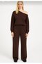 Women's Boat Neck Casual Tracksuit Set – Stylish & Comfortable Combination-1014- - 4