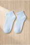 Men's Basic Light Blue Step Socks - 3