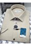 Classic Short Sleeve Linen Cotton Breathable Fabric Gift Boxed Men's Shirt Fs-004573 - Beige - 3