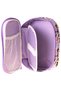 Kids Purple Cat Patterned Green - Purple Girls Organizer Pencil Bag - Pencil Holder - L5294 - 2