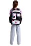 Florid Girl's (Black - Multicolor) School and Daily Backpack - 6 Compartments - K1857 - 6