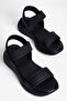 Women's Sandals Lightweight Comfort Sole Elastic Band Daily Elyra Black