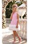 Stone-Embellished Pearl Girls' Dress - 2