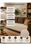 Quality Lux Cotton Sofa Cover Bohemian Sofa Throw Sofa Bed Cover Armchair Cover Non-Slip Seating Area Cover 115 X 200 Ecru - 4